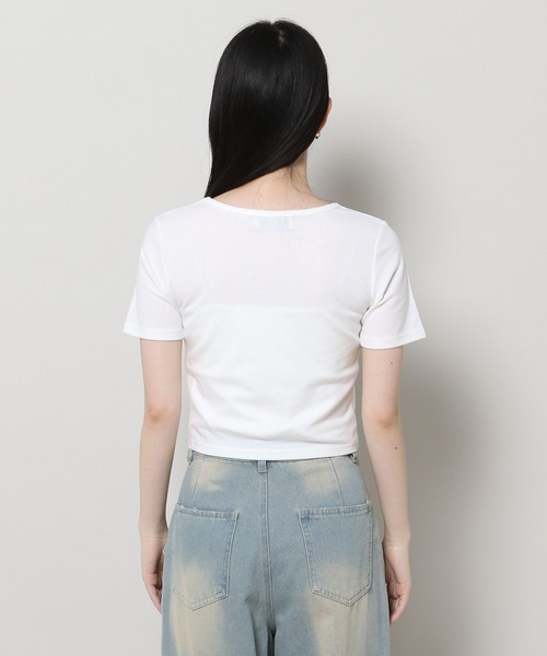 3.3 Field Trip （3.3フィールドトリップ）の「3.3 Field Trip／ウサギプリントT（Tシャツ/カットソー・レディース・ピンク/ブラック/ホワイト・FREE）」の12枚目の写真