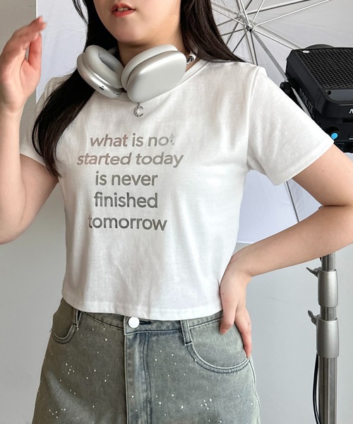 apres jour mignon(アプレジュールミニョン)の「アソートロゴTシャツ【ZOZOTOWN限定アイテム】(Tシャツ/カットソー・レディース・ブラック/オフホワイト/ホワイト系その他・X-LARGE/フリー)」の12枚目の写真