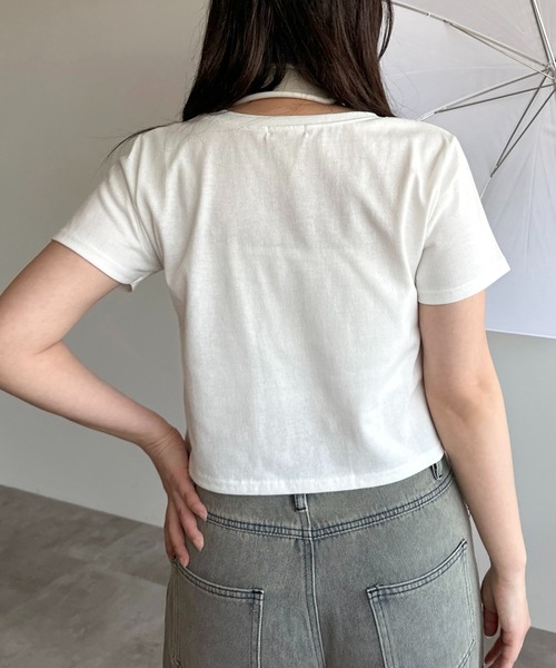 apres jour mignon(アプレジュールミニョン)の「アソートロゴTシャツ【ZOZOTOWN限定アイテム】(Tシャツ/カットソー・レディース・ブラック/オフホワイト/ホワイト系その他・X-LARGE/フリー)」の15枚目の写真