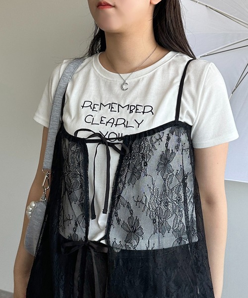 apres jour mignon(アプレジュールミニョン)の「アソートロゴTシャツ【ZOZOTOWN限定アイテム】(Tシャツ/カットソー・レディース・ブラック/オフホワイト/ホワイト系その他・X-LARGE/フリー)」の4枚目の写真