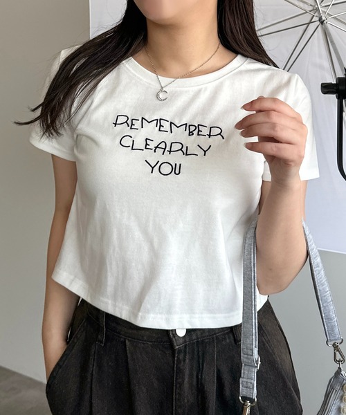 apres jour mignon(アプレジュールミニョン)の「アソートロゴTシャツ【ZOZOTOWN限定アイテム】(Tシャツ/カットソー・レディース・ブラック/オフホワイト/ホワイト系その他・X-LARGE/フリー)」の10枚目の写真