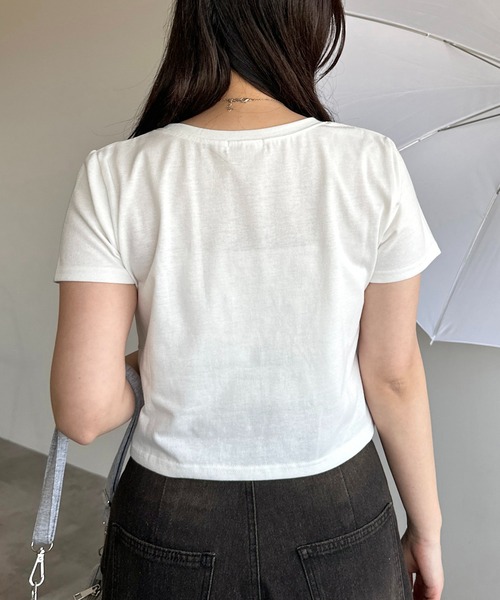 apres jour mignon(アプレジュールミニョン)の「アソートロゴTシャツ【ZOZOTOWN限定アイテム】(Tシャツ/カットソー・レディース・ブラック/オフホワイト/ホワイト系その他・X-LARGE/フリー)」の11枚目の写真