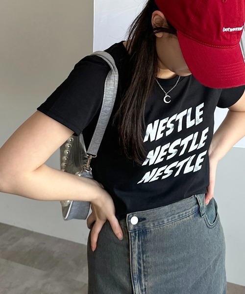 apres jour mignon(アプレジュールミニョン)の「アソートロゴTシャツ【ZOZOTOWN限定アイテム】(Tシャツ/カットソー・レディース・ブラック/オフホワイト/ホワイト系その他・X-LARGE/フリー)」の18枚目の写真