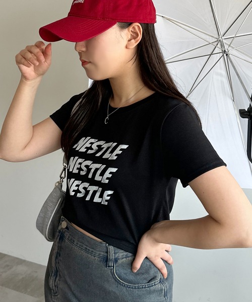 apres jour mignon(アプレジュールミニョン)の「アソートロゴTシャツ【ZOZOTOWN限定アイテム】(Tシャツ/カットソー・レディース・ブラック/オフホワイト/ホワイト系その他・X-LARGE/フリー)」の19枚目の写真