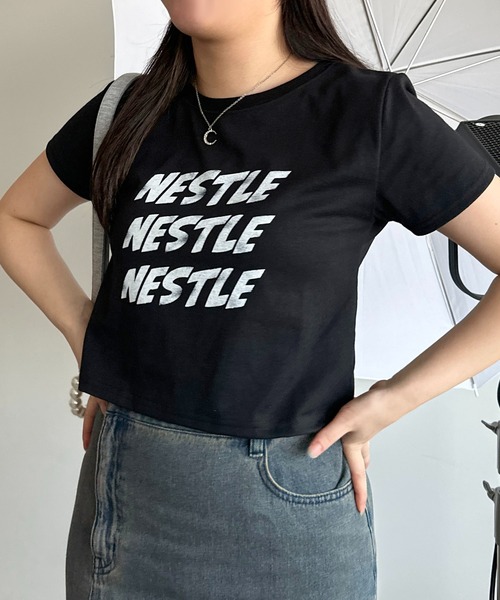 apres jour mignon(アプレジュールミニョン)の「アソートロゴTシャツ【ZOZOTOWN限定アイテム】(Tシャツ/カットソー・レディース・ブラック/オフホワイト/ホワイト系その他・X-LARGE/フリー)」の20枚目の写真