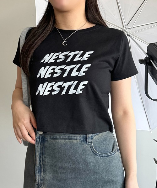 apres jour mignon(アプレジュールミニョン)の「アソートロゴTシャツ【ZOZOTOWN限定アイテム】(Tシャツ/カットソー・レディース・ブラック/オフホワイト/ホワイト系その他・X-LARGE/フリー)」の21枚目の写真