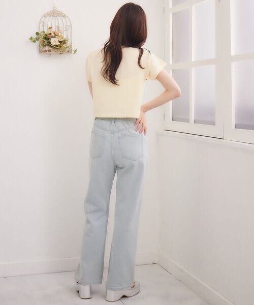 ems excite(エムズエキサイト)の「catロゴプリントTEE(Tシャツ/カットソー・レディース・イエロー/ブルー/オフホワイト・FREE)」の10枚目の写真