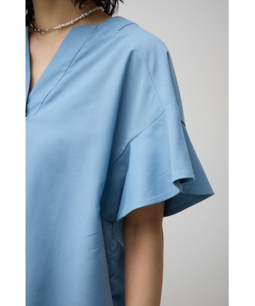 AZUL by moussy（アズールバイマウジー）の「ラッフルスリーブスキッパーブラウス（Tシャツ/カットソー・レディース・ブルー/ブラック/オフホワイト・SMALL/MEDIUM）」の12枚目の写真