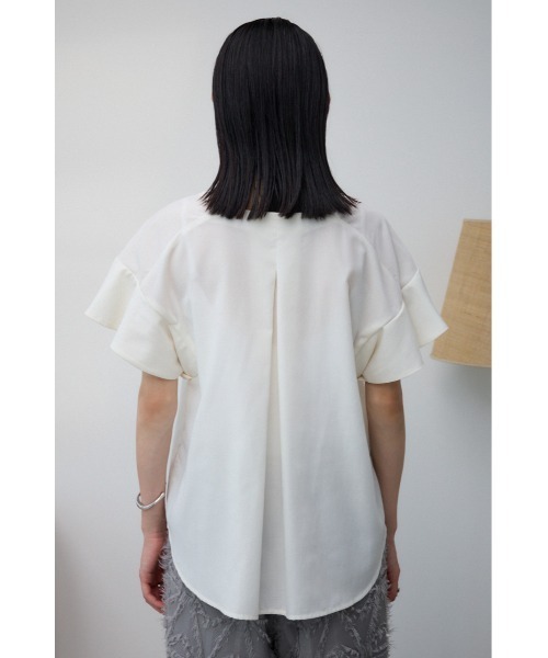 AZUL by moussy（アズールバイマウジー）の「ラッフルスリーブスキッパーブラウス（Tシャツ/カットソー・レディース・ブルー/ブラック/オフホワイト・SMALL/MEDIUM）」の20枚目の写真