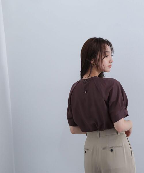 NATURAL BEAUTY BASIC(ナチュラルビューティーベーシック)の「◇シアータックスリーブブラウス(シャツ/ブラウス・レディース・オフホワイト/ワイン/ダークブラウン・FREE)」の18枚目の写真