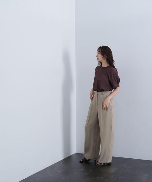 NATURAL BEAUTY BASIC(ナチュラルビューティーベーシック)の「◇シアータックスリーブブラウス(シャツ/ブラウス・レディース・オフホワイト/ワイン/ダークブラウン・FREE)」の17枚目の写真