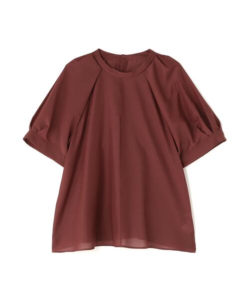 NATURAL BEAUTY BASIC(ナチュラルビューティーベーシック)の「◇シアータックスリーブブラウス(シャツ/ブラウス・レディース・オフホワイト/ワイン/ダークブラウン・FREE)」の12枚目の写真