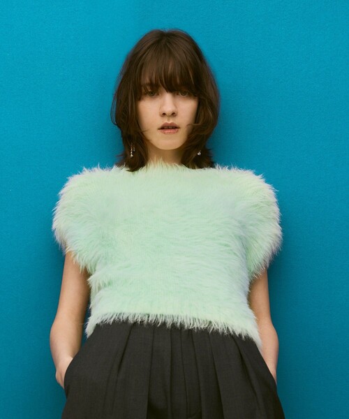 allureville アルアバイル　ニットベスト　ベスト　シャギー シャギーオーバー2WAYベスト|allureville OFFICIAL SITE / ONLINE SHOP