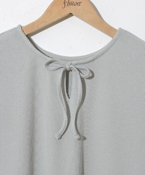 flower(フラワー)の「フリルスリーブトップ(Tシャツ/カットソー・レディース・アイボリー/カーキ・FREE)」の13枚目の写真