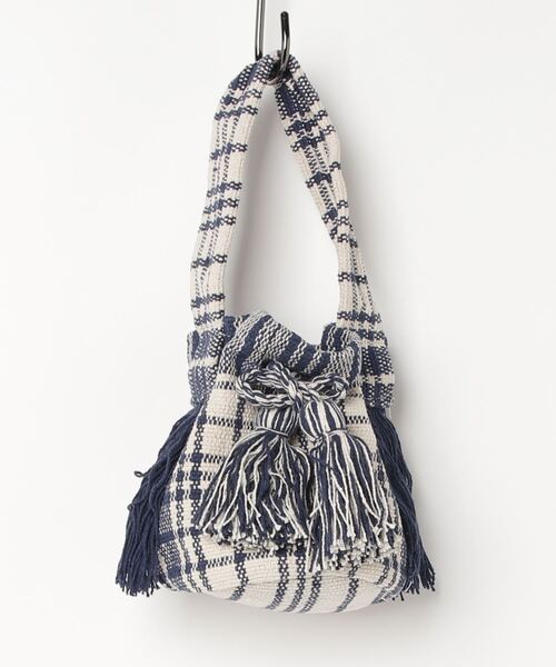 MAISON mou(メゾンムー)の「【Swaraj/スワラージ】手織りジャガード BUCKET BAG(ハンドバッグ・レディース・ブラック/ブラック系その他2/ブラック系その他/ホワイト系その他2/ベージュ・FREE)」の1枚目の写真