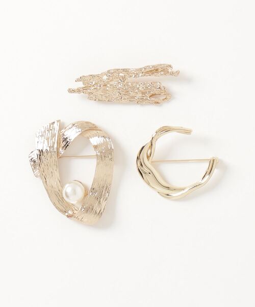 THE YOn（ザヨン）の「ブローチアソート3ピース（ブローチ/コサージュ・レディース・シルバー/ゴールド・FREE）」の7枚目の写真