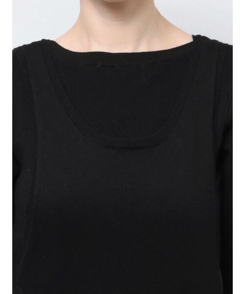 Ungrid(アングリッド)の「レイヤードニットワンピース(ワンピース・レディース・レッド/ブラック/チャコールグレー・FREE)」の21枚目の写真