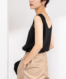 NOLLEY’S Sophi | バックサテンジョーゼット4WAYタンク(タンクトップ)