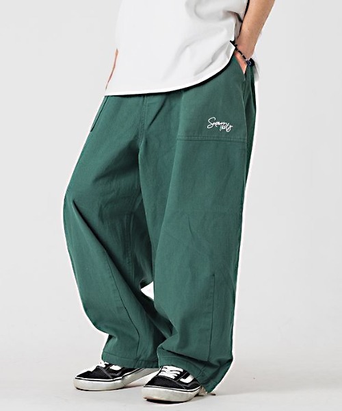 RE730（アールイーセブンサーティー）の「RE730 バルーンシルエットベイカーパンツ（デニムパンツ・メンズ・インディゴブルー/イエロー/グリーン/ホワイト×ブラック/ブラック/サックスブルー/オフホワイト・MEDIUM/LARGE/SMALL）」の4枚目の写真