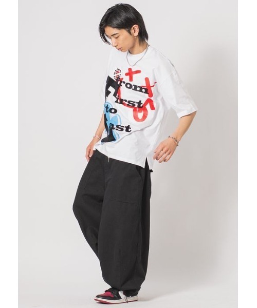 RE730（アールイーセブンサーティー）の「RE730 バルーンシルエットベイカーパンツ（デニムパンツ・メンズ・インディゴブルー/イエロー/グリーン/ホワイト×ブラック/ブラック/サックスブルー/オフホワイト・MEDIUM/LARGE/SMALL）」の13枚目の写真