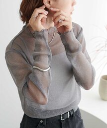 【WEB限定】ラメシアーハイネックロンT