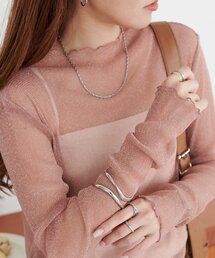 【WEB限定】ラメシアーハイネックロンT