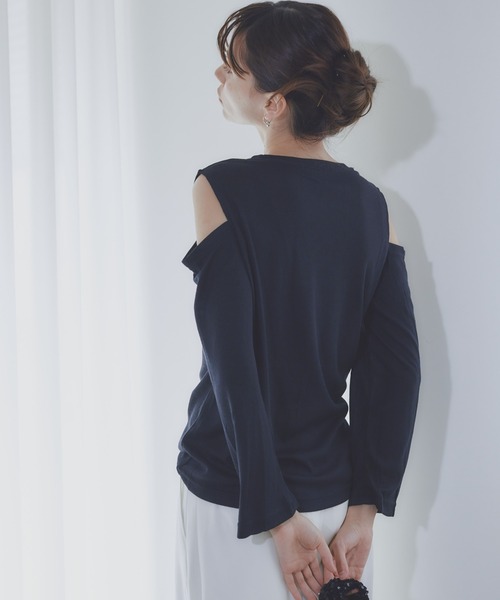 BARRETTA(バレッタ)の「肩あきカットソープルオーバー(Tシャツ/カットソー・レディース・ブラック/グレー/ブルー/ホワイト・FREE)」の21枚目の写真