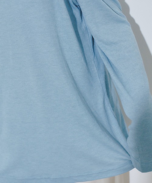 BARRETTA(バレッタ)の「肩あきカットソープルオーバー(Tシャツ/カットソー・レディース・ブラック/グレー/ブルー/ホワイト・FREE)」の6枚目の写真