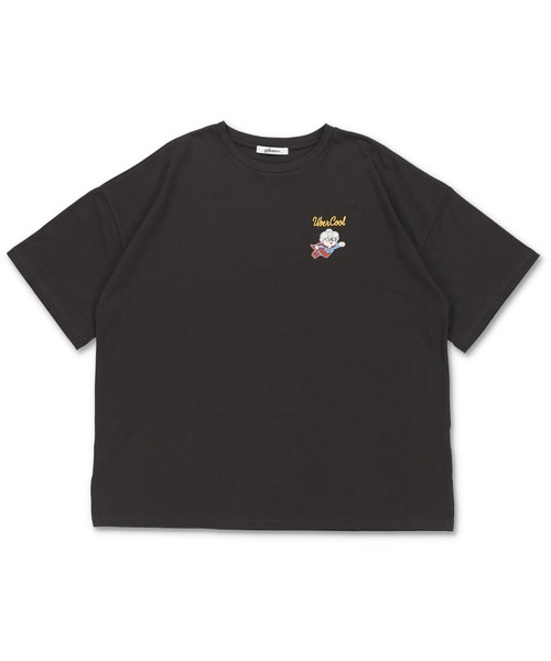 サンリオ ウサハナ スピンズ SPINNS ビッグTシャツ 半袖 ブラック ウサハナ ビッグT Tシャツ スピンズ サンリオ 平成 Y2K - メルカリ