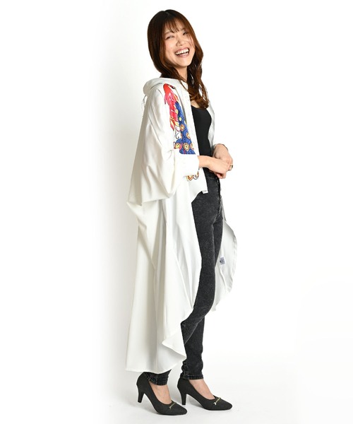 クジャク プリント 長袖ブラウス チュニック（シャツ/ブラウス）｜ABBEY MARKET（アビーマーケット）