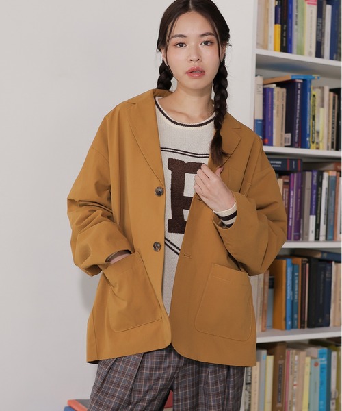 PBLIM(ページボーイリム)の「PBLIM/アソートテーラージャケット(テーラードジャケット・レディース・チェック/ベージュ/グレー・FREE)」の6枚目の写真