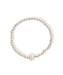 メタルビーズゴムブレスレット