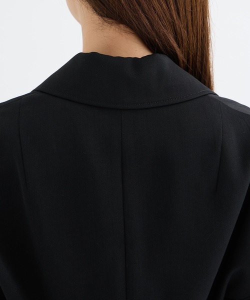 THE PERMANENT EYE(ザパーマネントアイ)の「【GURTWEIN/ガーウィン】steep shoulders tailored blazer/パワーショルダーテーラードジャケット(テーラードジャケット・レディース・ブラック・SMALL)」の10枚目の写真