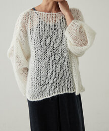 earthy | シアーハンドライクオーバーニット(ニット/セーター)