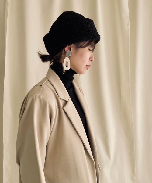 ORIENT MILLINERY（オリエント ミリナリー）の「BOWA【ﾎﾞﾜ】（キャップ・レディース・アイボリー/ブラック/パープル系/グリーン系・FREE）」の14枚目の写真