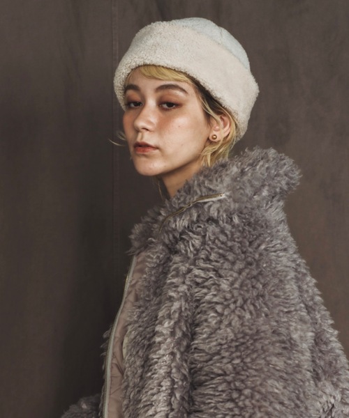 ORIENT MILLINERY（オリエント ミリナリー）の「BOWA【ﾎﾞﾜ】（キャップ・レディース・アイボリー/ブラック/パープル系/グリーン系・FREE）」の10枚目の写真