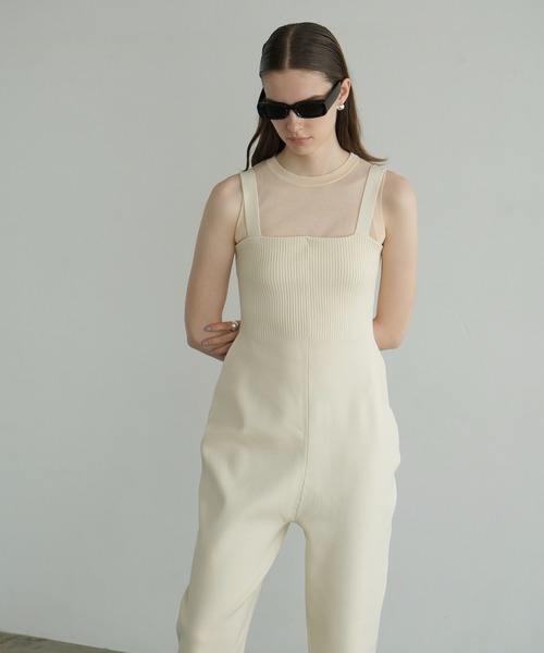 CLANE（クラネ）の「SLEEVELESS SHEER KNIT TOPS（ニット