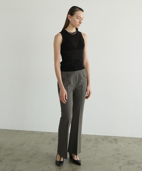 【セール】SLEEVELESS SHEER KNIT TOPS（ニット/セーター）｜CLANE（クラネ） mdprevattcaulkingandwaterproofing.com