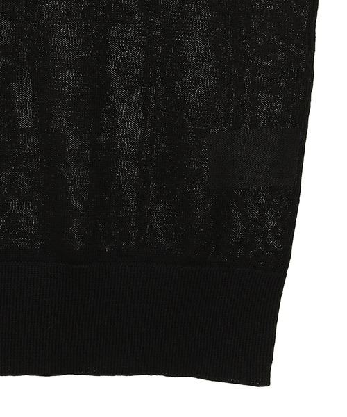 クラネ CLANE SLEEVELESS SHEER KNIT TOPS （BLACK） SLEEVELESS SHEER KNIT TOPS｜TOPS(トップス)｜CLANE OFFICIAL