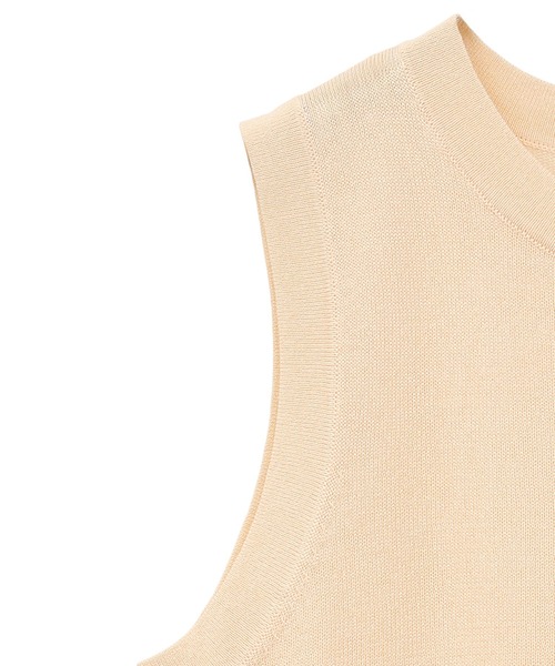 【セール】SLEEVELESS SHEER KNIT TOPS（ニット/セーター）｜CLANE（クラネ） mdprevattcaulkingandwaterproofing.com