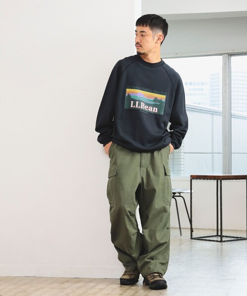 B:MING by BEAMS（ビーミングバイビームス）の「裏起毛 ワイド 6ポケット カーゴパンツ（カーゴパンツ・メンズ・オリーブ/ブラック・X-LARGE/LARGE/MEDIUM/SMALL）」の12枚目の写真