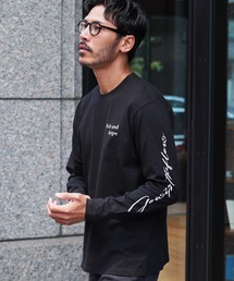 マルチプリント長袖ロンT カットソー
