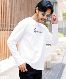 マルチプリント長袖ロンT カットソー