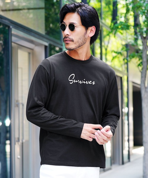 jiggys shop(ジギーズショップ)の「マルチプリント長袖ロンT カットソー(Tシャツ/カットソー・メンズ・ブラック系その他4/ホワイト系その他3/ホワイト系その他/ホワイト系その他5/ブラック系その他2/ホワイト系その他4/ホワイト系その他2/ブラック系その他5/ブラック系その他3/ブラック系その他/ホワイト系その他6/ホワイト系その他7/ホワイト系/ホワイト系1/ホワイト系2/ブラック系2/ブラック系その他7/ブラック系/ブラック系その他6/ブラック系1・MEDIUM/SMALL/X-LARGE/LARGE)」の11枚目の写真