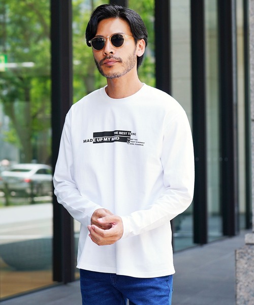 jiggys shop(ジギーズショップ)の「マルチプリント長袖ロンT カットソー(Tシャツ/カットソー・メンズ・ブラック系その他4/ホワイト系その他3/ホワイト系その他/ホワイト系その他5/ブラック系その他2/ホワイト系その他4/ホワイト系その他2/ブラック系その他5/ブラック系その他3/ブラック系その他/ホワイト系その他6/ホワイト系その他7/ホワイト系/ホワイト系1/ホワイト系2/ブラック系2/ブラック系その他7/ブラック系/ブラック系その他6/ブラック系1・MEDIUM/SMALL/X-LARGE/LARGE)」の2枚目の写真