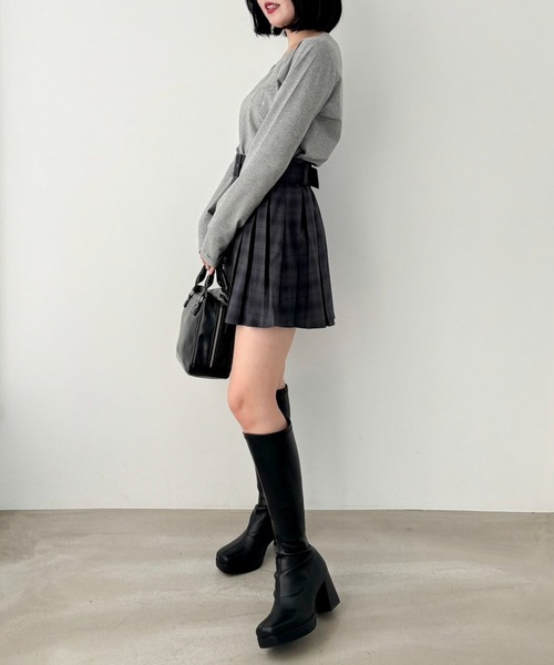 Heather（ヘザー）の「リボンレースロンTEE　144355（Tシャツ/カットソー・レディース・オフホワイト/ブラック/グレー・FREE）」の9枚目の写真