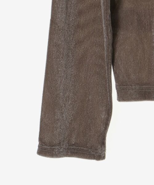 le.coeur blanc（ルクールブラン）の「ベロアロングスリーブＴシャツ（Tシャツ/カットソー・レディース・ミント/アイボリー/モカ・38）」の17枚目の写真