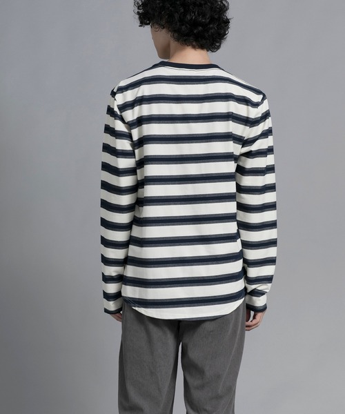 aimoha(アイモハ)の「aimoha men Classic Stripes Crewneck Sweater(スウェット・メンズ・ブラック/グレー/ブルー・MEDIUM/LARGE/X-LARGE/XX-LARGE/XXX-LARGE)」の7枚目の写真