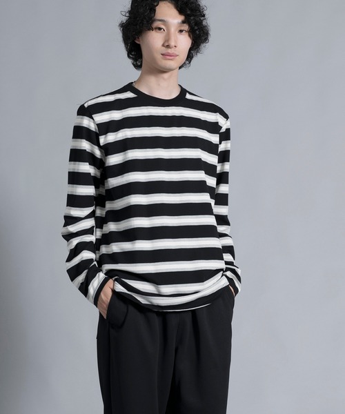 aimoha(アイモハ)の「aimoha men Classic Stripes Crewneck Sweater(スウェット・メンズ・ブラック/グレー/ブルー・MEDIUM/LARGE/X-LARGE/XX-LARGE/XXX-LARGE)」の13枚目の写真