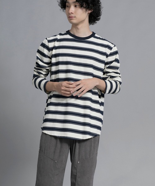aimoha(アイモハ)の「aimoha men Classic Stripes Crewneck Sweater(スウェット・メンズ・ブラック/グレー/ブルー・MEDIUM/LARGE/X-LARGE/XX-LARGE/XXX-LARGE)」の17枚目の写真